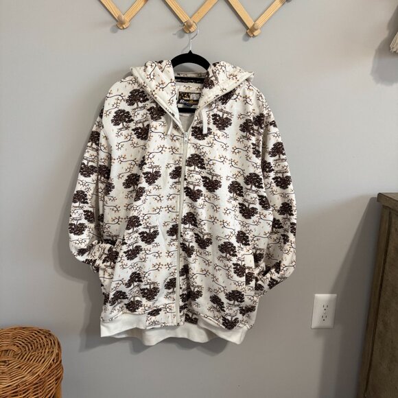 Y2K Raw Blue Full Zip Hoodie - Picture 2 of 8